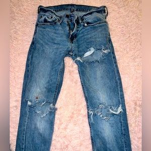 Old navy Straight ripped jeans